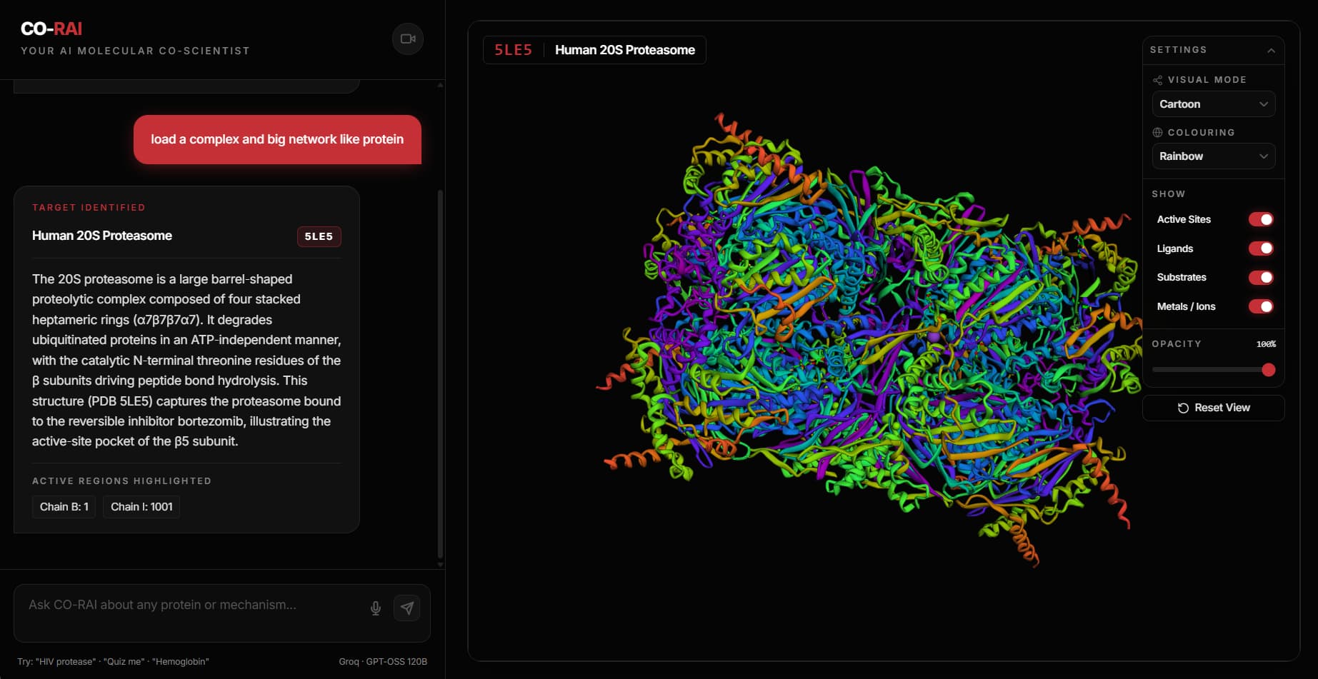 Screenshot of CO-RAI
