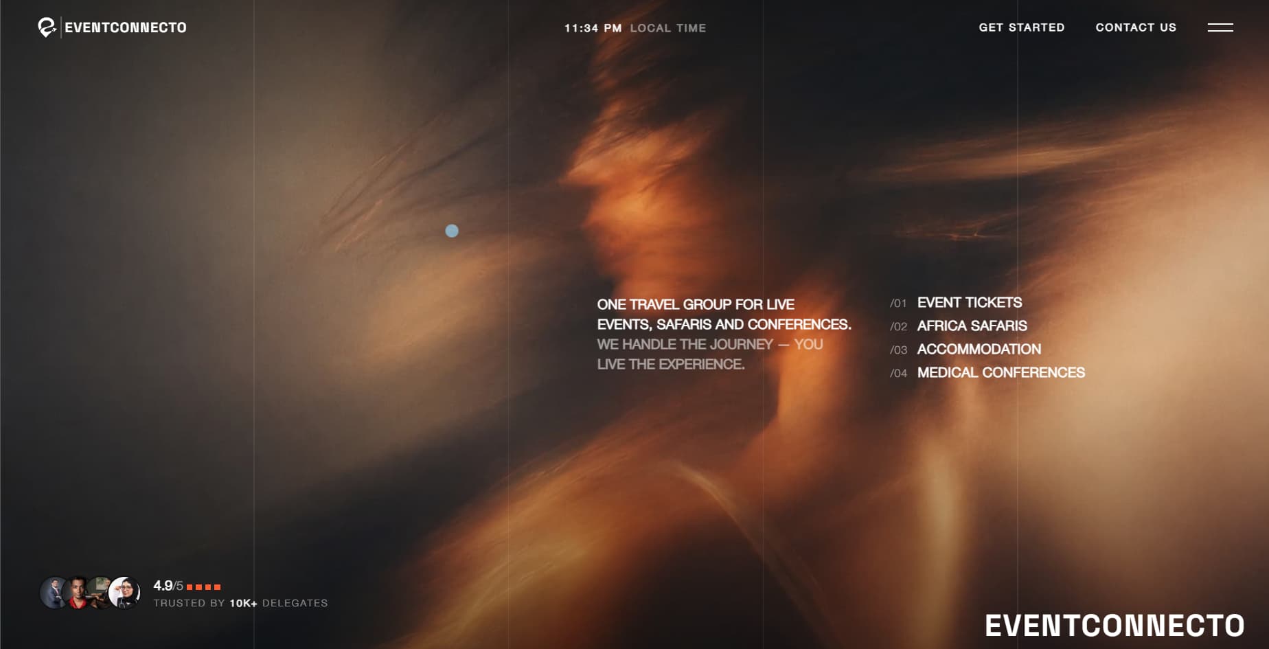 Screenshot of EventConnecto